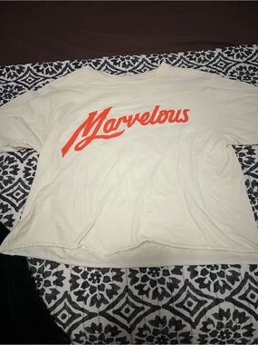 Yung gravy concert tee. Marvelous Graphic Tee - Cream with Orange Script